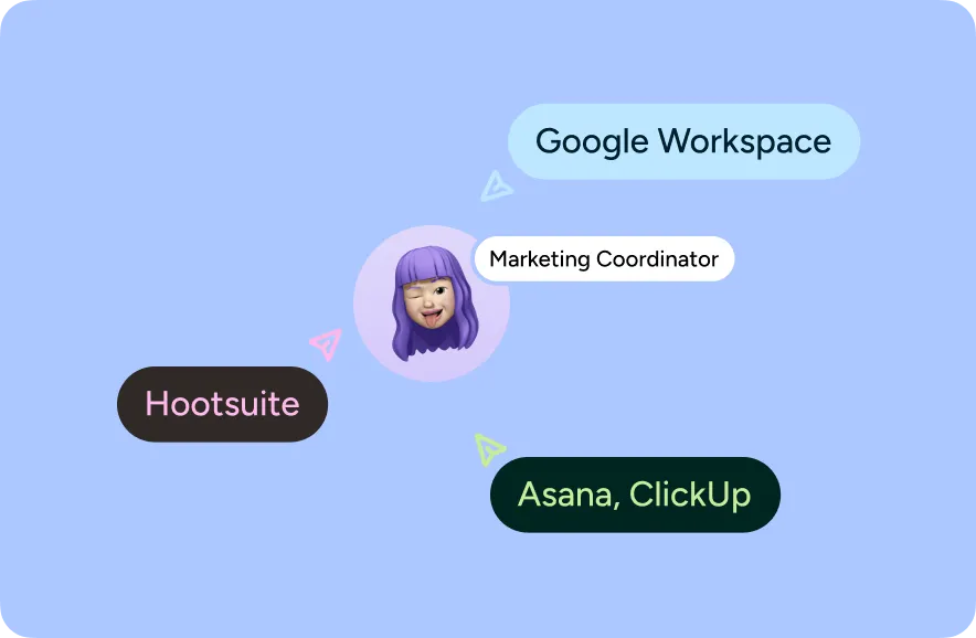 Illustration of the tools a marketing coordinator uses