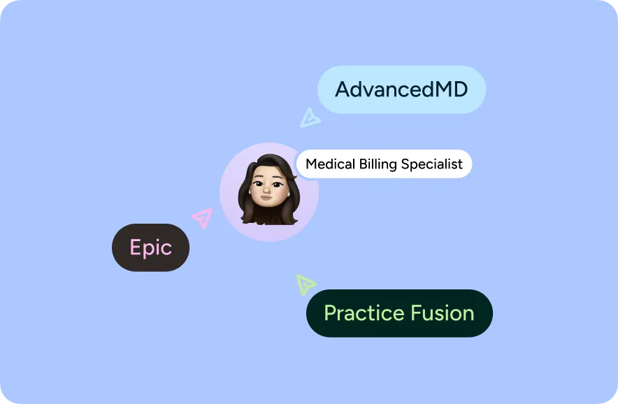 Illustration of the tools a medical billing specialist uses